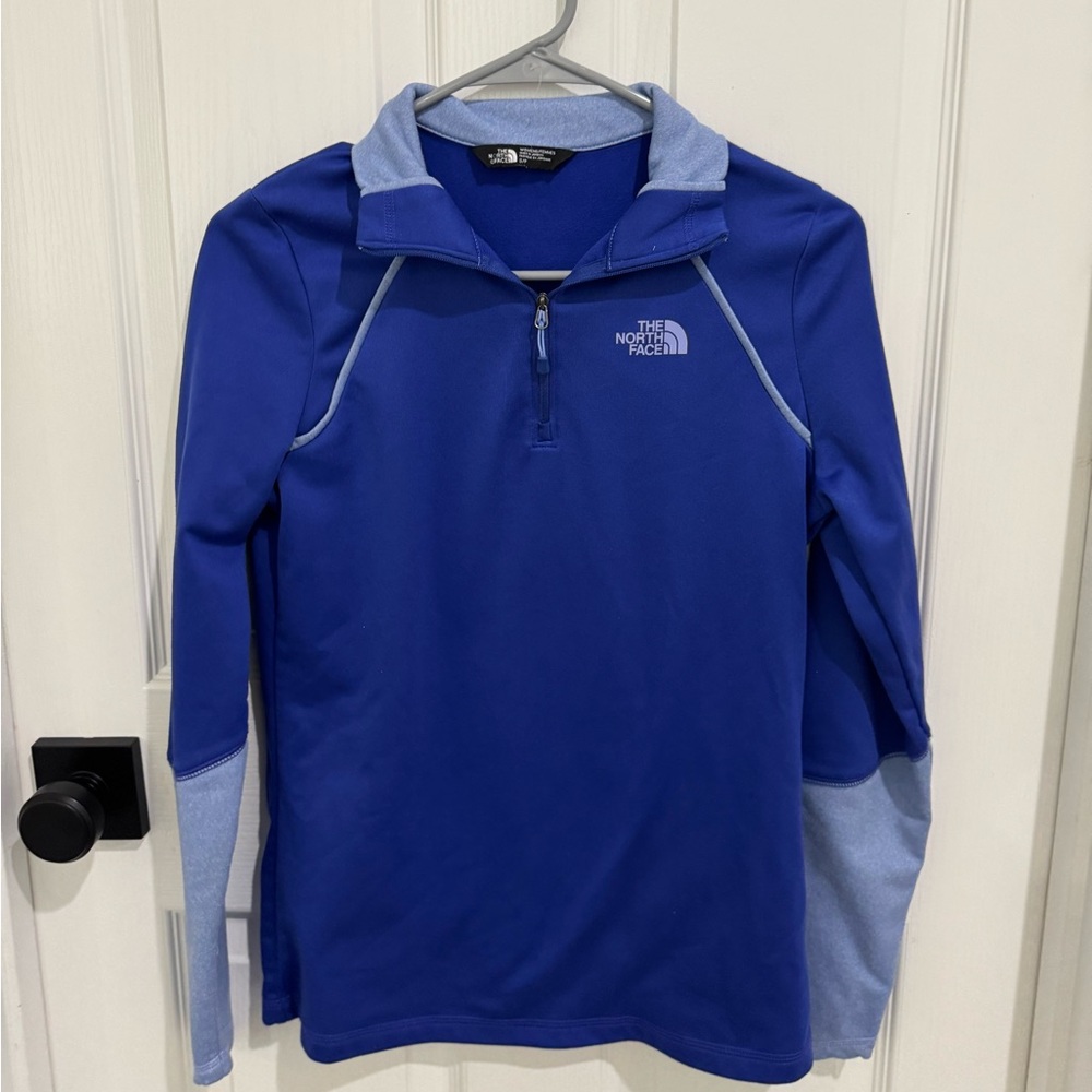 The North Face Royal Blue and Light Blue Pullover